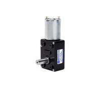 JGY-370 Motor autoblocante negro de alto par y baja velocidad Turboworm DC desaceleración 12v 1 Uds(25rpm)