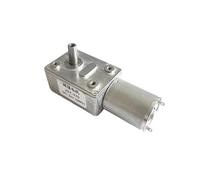 JGY370 DC 6V 12V 24V reductor de par grande Motor de caja de engranajes de tornillo sin fin de Metal Motor hidráulico de engranaje de tornillo sin fin de baja velocidad Reversible(150rpm,24V)