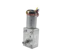 JGY370 Turbo gusano DC desaceleración Motor codificador autoblocante DC6V 12V 24V Positivo Negativo 6-150RPM 1 Uds(10,12V Bracket Motor)