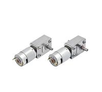 JGY385 Motorreductor DC en miniatura Engranaje autoblocante Turbina Gusano Alto par Motor pequeño de baja velocidad 24v12v(Single output shaft,12v 12rpm)