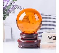 JgYiAngBq Bola de Cristal con Soporte Madera for Magia, fotografía lensball, decoración Familiar, adivino, Feng Shui, Brujas