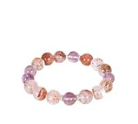 JgYiAngBq Pulsera de mujer cristal Super Seven oro negro, pulsera lujo ligera alta gama con amatista y año del zodiaco