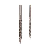 Jgzzmxuq 2 brocas de 4,5/6 mm para reparación de neumáticos, fresa de carburo de tungsteno, broca, remiendo, tapones, cortador de alambre, escariador y taladro