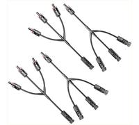 Jgzzmxuq 2 pares de conectores solares Y-Style CC 1000 V FMMM+MFFF para conexión en paralelo entre módulos solares, conexión de cable solar