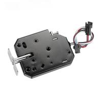 Jgzzmxuq Cerradura electrónica pequeña de 12 V 1,5 A, conjunto de desbloqueo, control electromagnético, cerradura magnética de seguridad de metal, duradera, fácil de usar