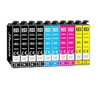 Jhaan 29XL Cartuchos de Tinta Compatible con Epson 29XL 29 XL para Expression Home XP-247 XP-255 XP-235 XP-245 XP-335 XP-342 XP-345 XP-355 XP-332 XP-455 XP-432 XP-435 XP-257 (Paquete de 10)