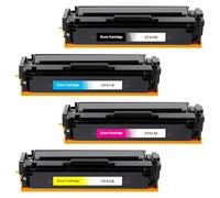 Jhaan 410X Tóner Compatible para HP 410X CF410X CF410A para HP Color Laserjet Pro MFP M477FDW M477FDN M452NW M377DW M452DN M452DW M477DW M477NW (Negro, Cian, Amarillo, Magenta, Paquete de 4)
