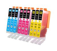 Jhaan 550XL 551XL Cartucho de Tinta Compatible para Canon PGI-550XL 551 XL para Canon iX6850 iP7250 iP8750 MX725 MX925 MG5450 MG5550 MG5650 MG6350 MG6450 MG6650 MG7150 MG7550 (9 Pack)