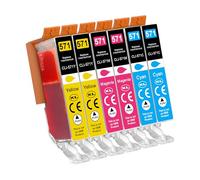 Jhaan 571XL Cartuchos de Tinta Compatible para Canon PGI-570 CLI-571 XL para PIXMA MG5750 TS5050 MG5751 TS5053 TS5055 MG6850 MG5753 MG6851 MG6852 TS6051 TS6050 (6 Pack)