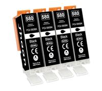 Jhaan 580XXL PGI580 PGBK Compatible para Canon 580 PGI-580XXL Compatible con Canon Pixma TR8550 TR7650 TS705A TR7650 TS6250 TS6300 TS6350 TS9500 TS9550 TS6300 TS9550 TS9550 TS9550 TS835. 0 TS8150