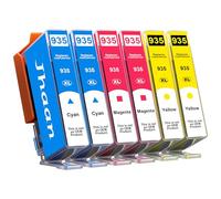 Jhaan 935XL 935 XL Multipack Cartuchos de Impresora | compatibles con HP 935 Cartuchos Compatibles con HP Officejet Pro 6230 6800 6815 6820 6830 (cian, magenta, amarillo)