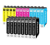 Jhaan Cartucho de Tinta Compatible con Epson XP 2100 Tinta para Epson Expression Home XP-2100 XP-2105 XP-2150 XP-3100 XP-3150 XP-4100 WF-2810 WF-2830 WF-2835 (8 Negro, 4 Cian, 4 Magenta, 4 Amarillo)