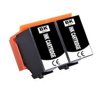 Jhaan Cartuchos de Impresora 202XL Compatibles con Epson 202 XL compatibles con XP 6100 para Epson Expression Premium XP-6000 XP-6105 XP-6100 XP-6005 (Negro, 2 Unidades)