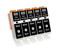 Jhaan Cartuchos de Impresora Negros 525 526 Compatibles con Canon 525XL 526XL Compatibles con PIXMA MG5100 MG5120 MG5150 MG5200 MG5220 MG5250 MG5300 MG5350 MG6100 MG6120 MG6150 MG6150 MG66150 MG666