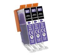 Jhaan CLI-581XXL PB Cartuchos de Impresora Azul Fotográfico Compatibles para Canon 581 CLI581 XXL Compatible con Pixma TS705 TR8550 TS6150 TR7550 TS6250 TR8500 TS8251 TS6350 TS9550 TS6151 TS9551