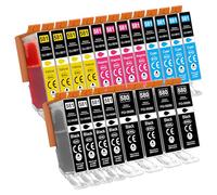 Jhaan Compatible con Canon 580 581XXL Multipack CLI-581XXL para Pixma TS705a TS9551 TS9150 TS8350 TS6350a TR8550 TR7550 TS8351a TR7650 TS6300 TS6150 TS6351 Impresoras