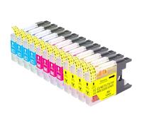 Jhaan LC1240 LC1280 XL Compatible con Brother DCP-J525W MFC J5910DW J6910DW J625DW J825DW J835DW J430W J280W Impresora