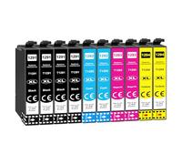 Jhaan T1295 Cartuchos de Tinta Compatibles para Epson T1291 T1292 T1293 T1294 para Epson Stylus SX235W SX445W SX435W SX420W WF3520 Stylus Office BX305FW (4 Negro, 2 Cian, 2 Magenta, 2 Amarillo)