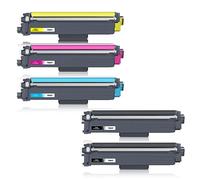 Jhaan TN-243CMYK TN247 Cartucho de Tóner Compatible para Brother TN243CMYK TN243 TN-247 para MFC L3750CDW DCP-L3550CDW MFC-L3750CDW MFC-L3770CDW HL-L3210CW HL-L3230CDW HL-L3270CDW 3510CDW (5 Pack)