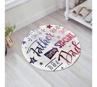 JHAOUNUK Alfombrilla de Baño Absorbente Antideslizante Lavable,Alfombra de Ducha con Respaldo de Goma para Baño,Bañera,Cualquier Hombre Puede ser Padre, Pero se Necesita Alguien Especial para,60x60cm