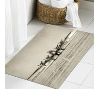 JHAOUNUK Alfombrilla de Baño Absorbente Antideslizante Lavable,Alfombra de Ducha con Respaldo de Goma para Baño,Bañera,Vista frontal de un bombardero pesado de la época de la Segunda Guerra Mu,50x80cm