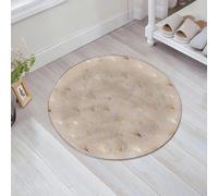 JHAOUNUK Alfombrilla de Baño Absorbente Antideslizante Lavable,Alfombra de Ducha con Respaldo de Goma para Baño,Bañera,Patrón Art Decó sin Costuras con Azulejos de Abanico con Rayas Doradas.,60x60cm