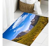 JHAOUNUK Alfombrilla de Baño Absorbente Antideslizante Lavable,Alfombra de Ducha con Respaldo de Goma para Baño,Bañera,Yosemite El Capitan y Half Dome en los Parques Nacionales de California,40x60cm