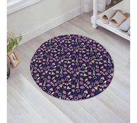 JHAOUNUK Alfombrilla de Baño Absorbente Antideslizante Lavable,Alfombra de Ducha con Respaldo de Goma para Baño,Bañera,Fondo floral sin costuras para textiles, telas, cubiertas, papeles pintad,60x60cm
