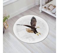 JHAOUNUK Alfombrilla de Baño Absorbente Antideslizante Lavable,Alfombra de Ducha con Respaldo de Goma para Baño,Bañera,Águila, imagen de un cazador volador en busca de depredador Escenas de la,60x60cm