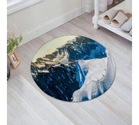 JHAOUNUK Alfombrilla de baño de secado rápido, absorbente para el hogar, parte inferior de goma antideslizante, fácil de limpiar, alfombrilla de ducha de baño, Mont Blanc Chamonix, Alpes franceses