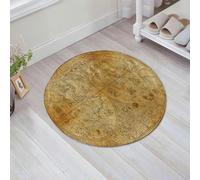 JHAOUNUK Alfombrilla de baño de secado rápido, absorbente para el hogar, parte inferior de goma antideslizante, fácil de limpiar, alfombrilla de ducha de baño, antiguo mapa del atlas antiguo, dibujo