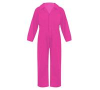 Jhaoyu Mono de trabajo para niños, traje de cuerpo entero, pantalón de trabajo, largo elástico, manga larga, camisa con botones, uniformes mecánicos, disfraz