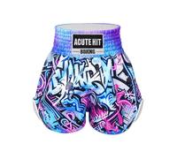 Jhaoyu Niño Short Boxeo Tailandés Muay Thai Shorts Un Pequeño Kickboxing | Material Ligero,Ajuste Holgado,Estampado Gráfico Lobo,Fútbol,Pelea En Jaula,Ejercicio,Entrenamiento Cruzado,Deportes Combate