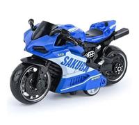 JhavexToy Exquisito Juguete Motocicleta Aleación Motocicleta Simulación Motocicletas Extraíble Motocicletas Juguete Adecuado para Niños Mayores De 3 Años Adornos De Regalo De Cumpleaños - Azul