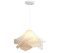 JHBHQKX Luces led Lámpara Colgante de Tela Estilo Granja Moderna, lámpara Colgante de pétalos de Tela Vintage para Comedor, Sala de Estar, Dormitorio, Isla de Cocina, Restaurante y cafetería.