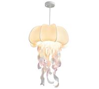 JHBHQKX Luces led Lámpara Colgante Moderna de Tela Retro con diseño Creativo de Medusas para Restaurante, cafetería, Sala de Estar, Comedor.