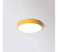 JHBHQKX Luz de Techo LED nórdica Lámpara de Techo de Madera Ultrafina Superficie Plana Accesorio de iluminación Redondo Moderno para Comedor Habitación de niños 30cm 40cm 50cm