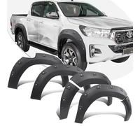 JHCHAN Ampliaciones de Guardabarros para Toyota Hilux 2018-2020 Hilux Invincible X Revo Rocco SR SR5 Cabina Doble de 35 mm de Ancho 8,6 Pulgadas