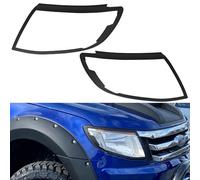 JHCHAN Carcasas para faros de coche para Ford Ranger 2012-2014 T6 Wildtrak Limited XL XLT XLS Platinum MK1 Anillo Decorativo Para Faros Delanteros (2012-2014 Cubierta de faros)