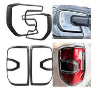 JHCHAN Carcasas para Faros de Coche para Ford Ranger Wildtrak T9 2023-2024-2025 Limited Platinum Raptor Modelo de vehículo de Alta configuración