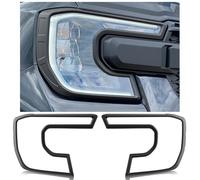 JHCHAN Cubierta de faros delanteros para Ford Ranger T9 2023-2024-2025 Wildtrak Raptor Wildtrak X Limited Platinum Modelo de lujo (Cubierta de faros)