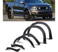 JHCHAN Extensiones de Guardabarros para Ford Ranger Wildtrak 2015 - 2019 T7 Doble Cabina de Baja configuración Modelo XL XLT Tremor Limited sin Asistente de Aparcamiento, 6 Unidades