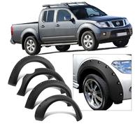 JHCHAN -Guardabarros de 8 Pulgadas para Nissan Navara D40 2010-2014 cabinas Dobles 4x4, ABS Ancho Extra 35 mm Extensiones Paso Rueda Accesorios 4 Piezas