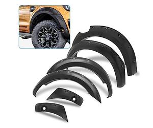 JHCHAN Guardabarros de extensión de Arco de Rueda para T8 Ford Ranger Wildtrak 2019-2022 MK3 Limited Platinum Ranger Raptor XL XLT Doble Cabina con PDC