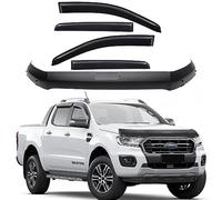 JHCHAN Protector de capó Deflector de Grava y Deflectores de Aire para Ford Ranger Raptor Wildtrak 2015-2022 Limited Platinum XL XLT