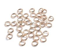 Jhdwu 200 Piezas/Lote 3 4 5 6 7 8 10 mm Anillas de unión variadas, Abiertas y partidas para bisutería, Conectores y Accesorios para Manualidades.