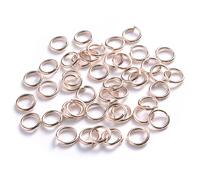 Jhdwu 200 Piezas/Lote 3 4 5 6 7 8 10 mm Anillas de unión variadas, Abiertas y partidas para bisutería, Conectores y Accesorios para Manualidades.