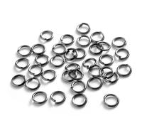 Jhdwu 200 Piezas/Lote 3 4 5 6 7 8 10 mm Anillas de unión variadas, Abiertas y partidas para bisutería, Conectores y Accesorios para Manualidades.