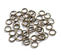 Jhdwu 200 Piezas/Lote 3 4 5 6 7 8 10 mm Anillas de unión variadas, Abiertas y partidas para bisutería, Conectores y Accesorios para Manualidades.