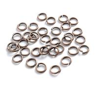 Jhdwu 200 Piezas/Lote 3 4 5 6 7 8 10 mm Anillas de unión variadas, Abiertas y partidas para bisutería, Conectores y Accesorios para Manualidades.